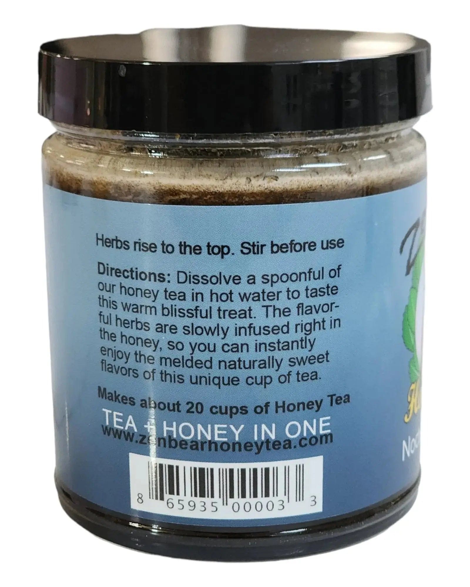 Zenbear Honey Tea simple Nocturnal Nectar Honey Tea – Organic Herbal Blend for Restful Sleep (10 oz)