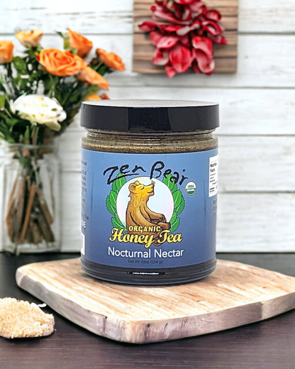 Nocturnal Nectar Honey Tea – Organic Herbal Blend for Restful Sleep (10 oz)