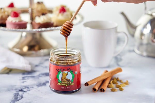 Qi Chai Honey Tea – Organic Spiced Blend for Energy & Balance (10 oz) - My American Goods