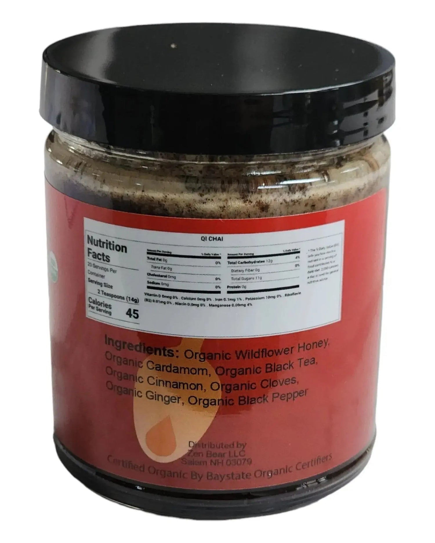 Qi Chai Honey Tea – Organic Spiced Blend for Energy &amp; Balance (10 oz)