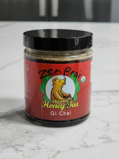 Qi Chai Honey Tea – Organic Spiced Blend for Energy &amp; Balance (10 oz)