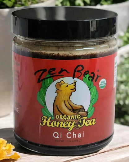 Qi Chai Honey Tea – Organic Spiced Blend for Energy &amp; Balance (10 oz)
