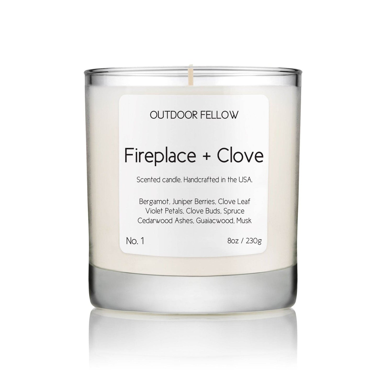 Fireplace and Clove Scented Candle - My American Goods