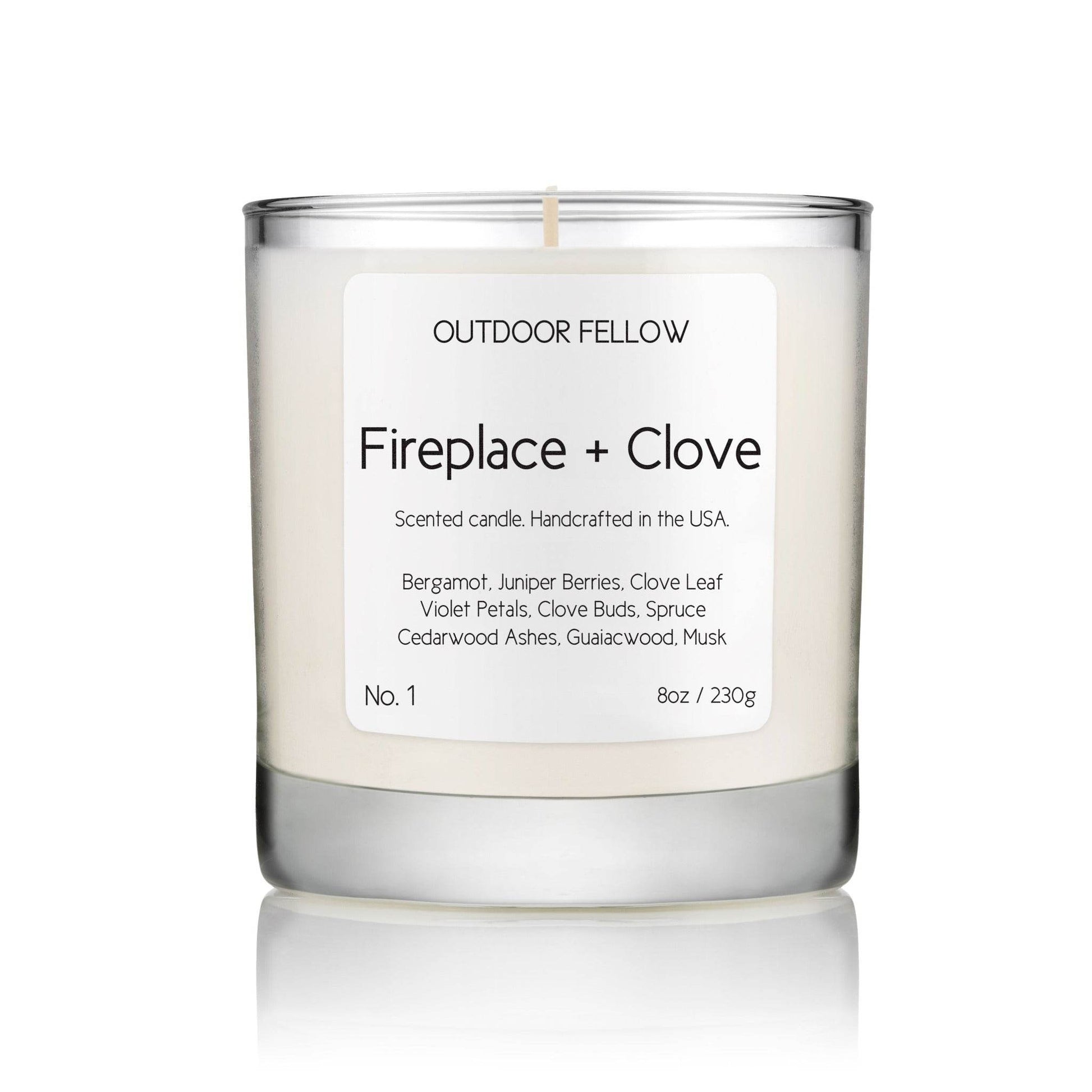 Fireplace and Clove Scented Candle - My American Goods