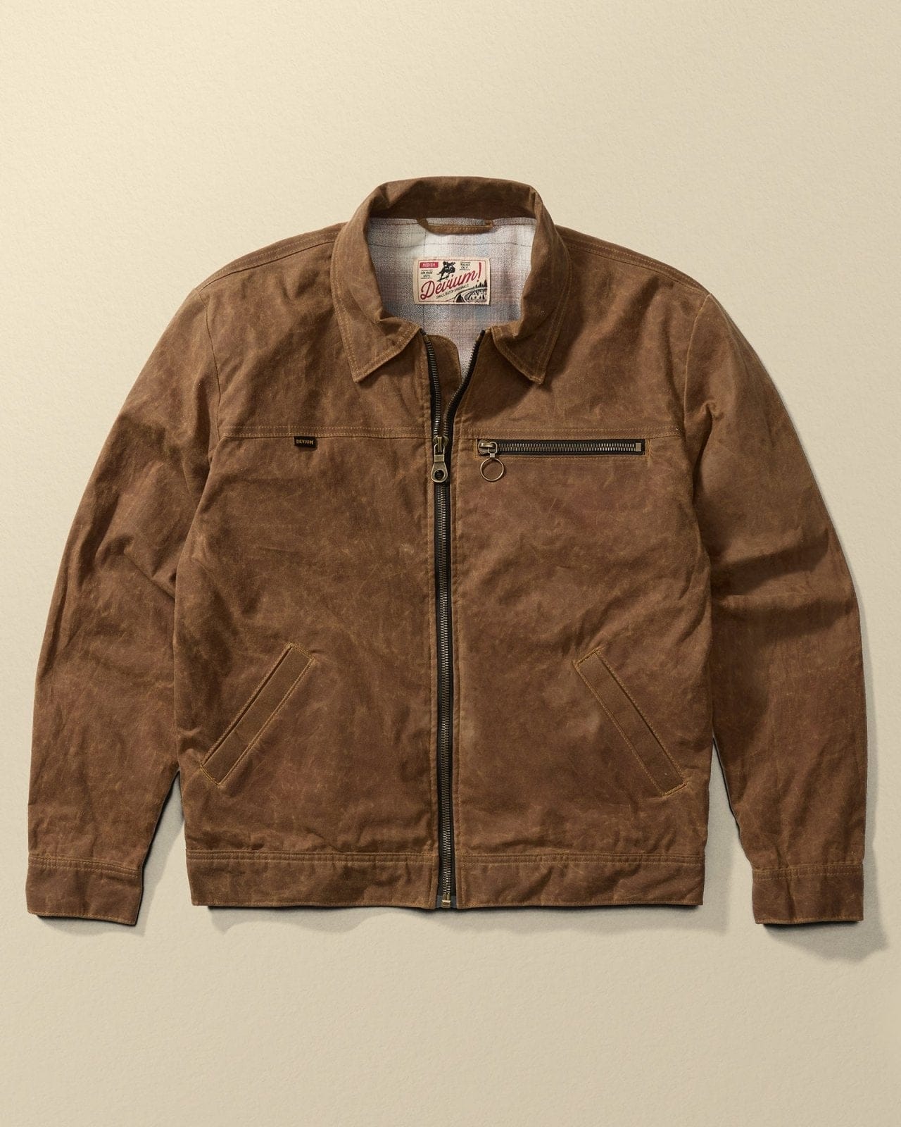 Devium Jacket Toffee / S Overdrive Waxed Canvas Trucker Jacket