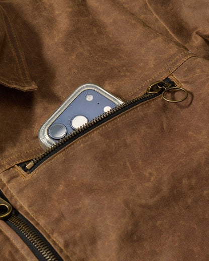 Devium Jacket Overdrive Waxed Canvas Trucker Jacket