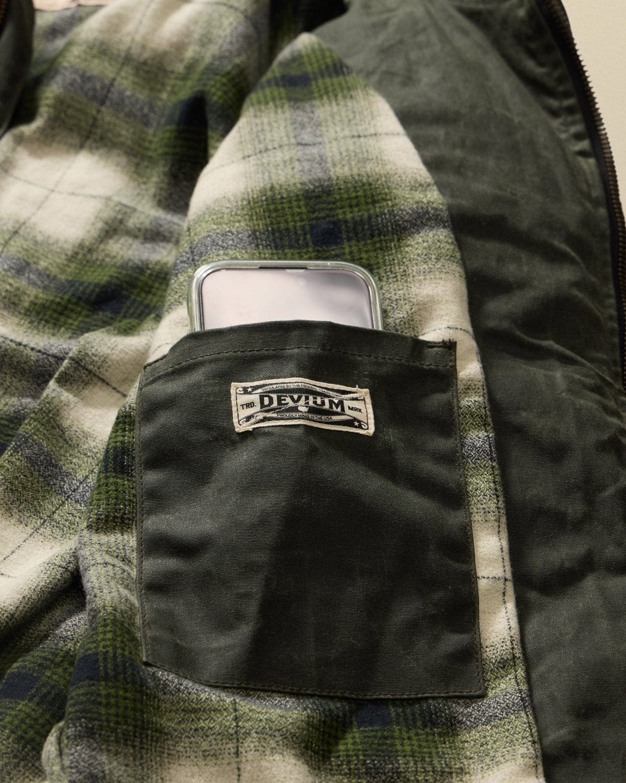 Devium Jacket Overdrive Waxed Canvas Trucker Jacket
