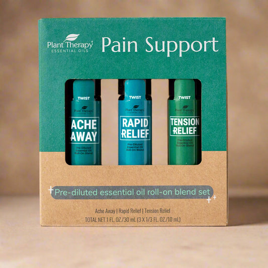 Pain Support Essential Oil Blend Roll On Set - My American Goods