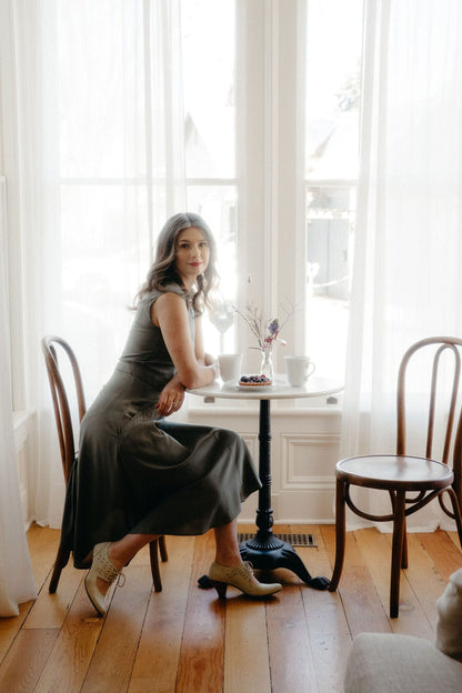 Field Day Dress Xena Dress in Sage Green Challis