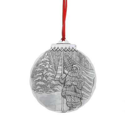 Patriotic Santa Ornament