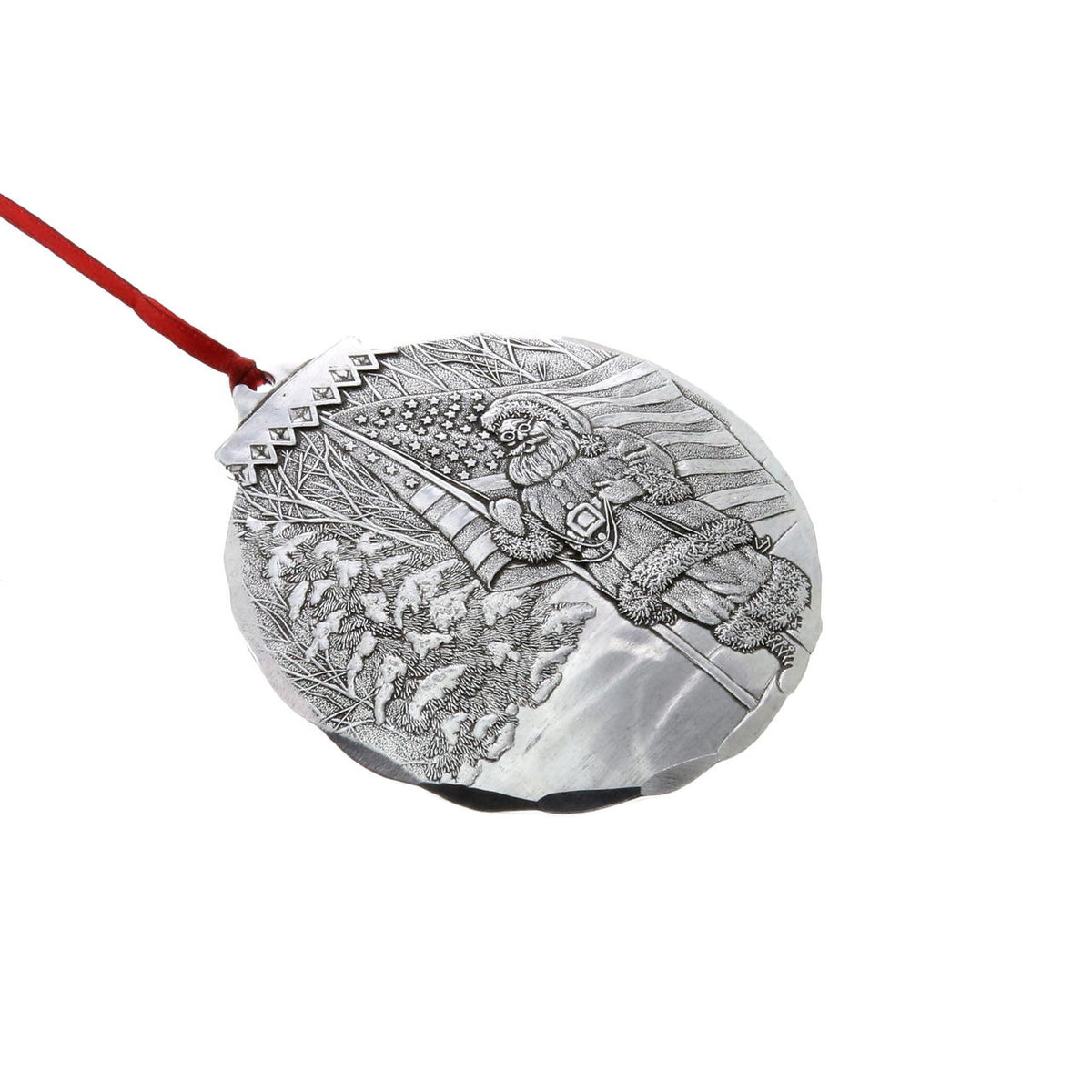 Patriotic Santa Ornament