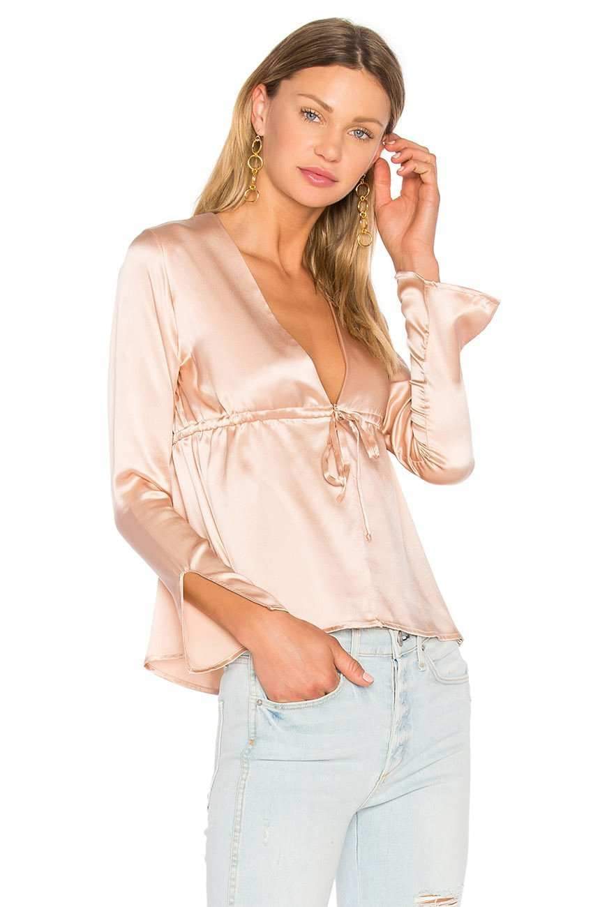 MERRITT CHARLES Blouse Extra Small / Rose Patron Blouse - Black