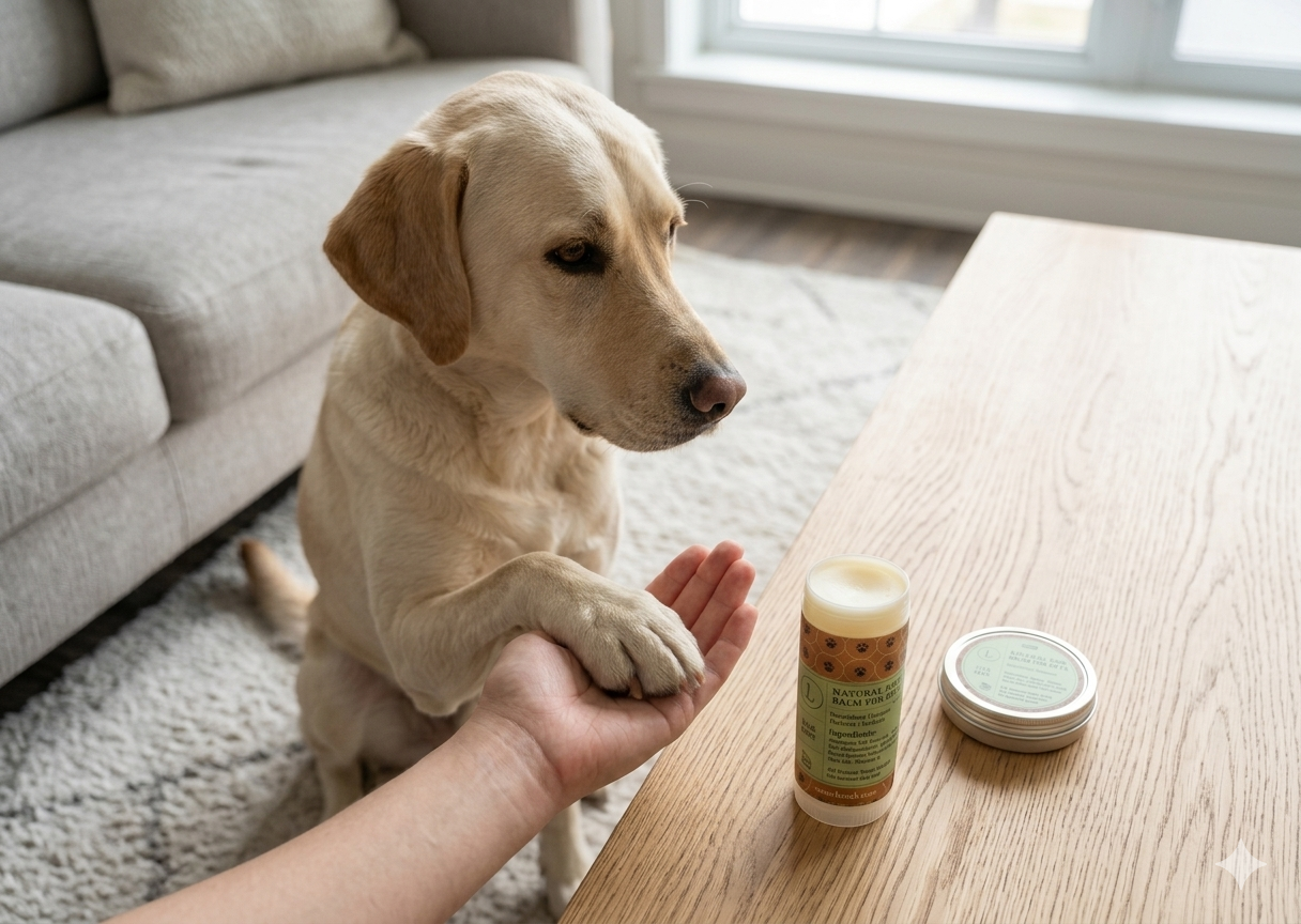 Pet Pampering Gift Box -All-Natural Pet Wellness Kit – Soothing Balms &amp; Herbal Coat Powder