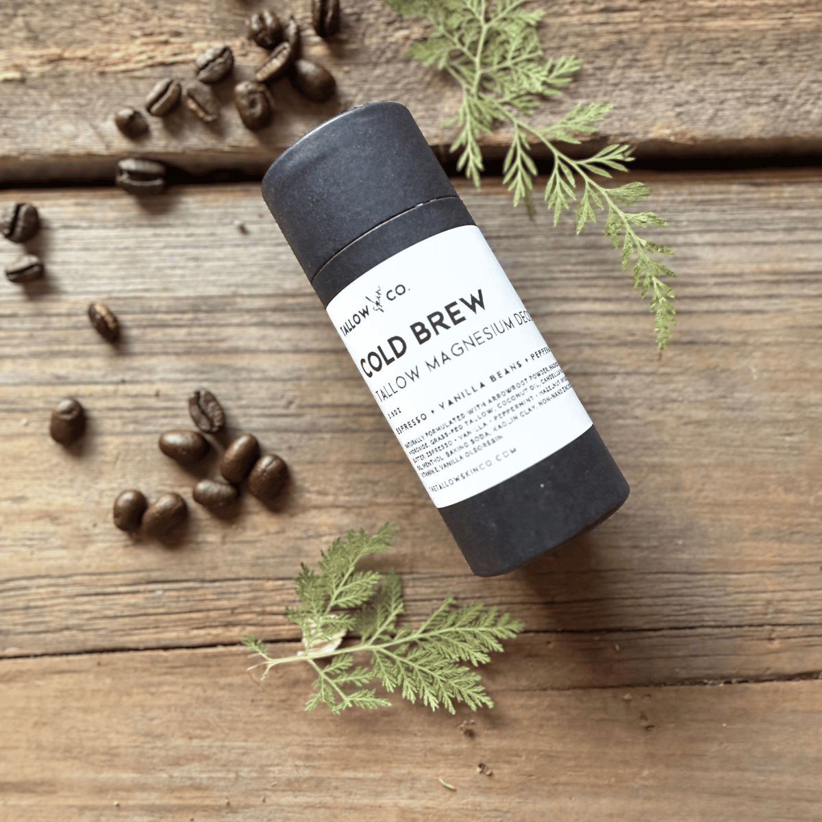 Cold Brew Tallow Magnesium Deodorant