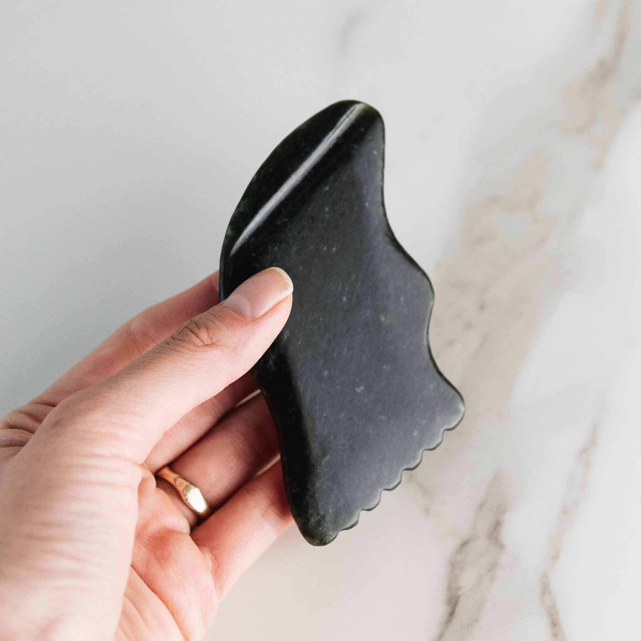 Annmarie Skin Care HIDDEN Black Nephrite Gua Sha Lifting Tool