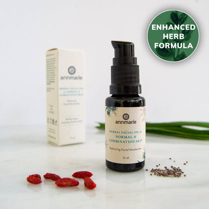 Herbal Facial Oil for Normal &amp; Combination Skin (15ml)