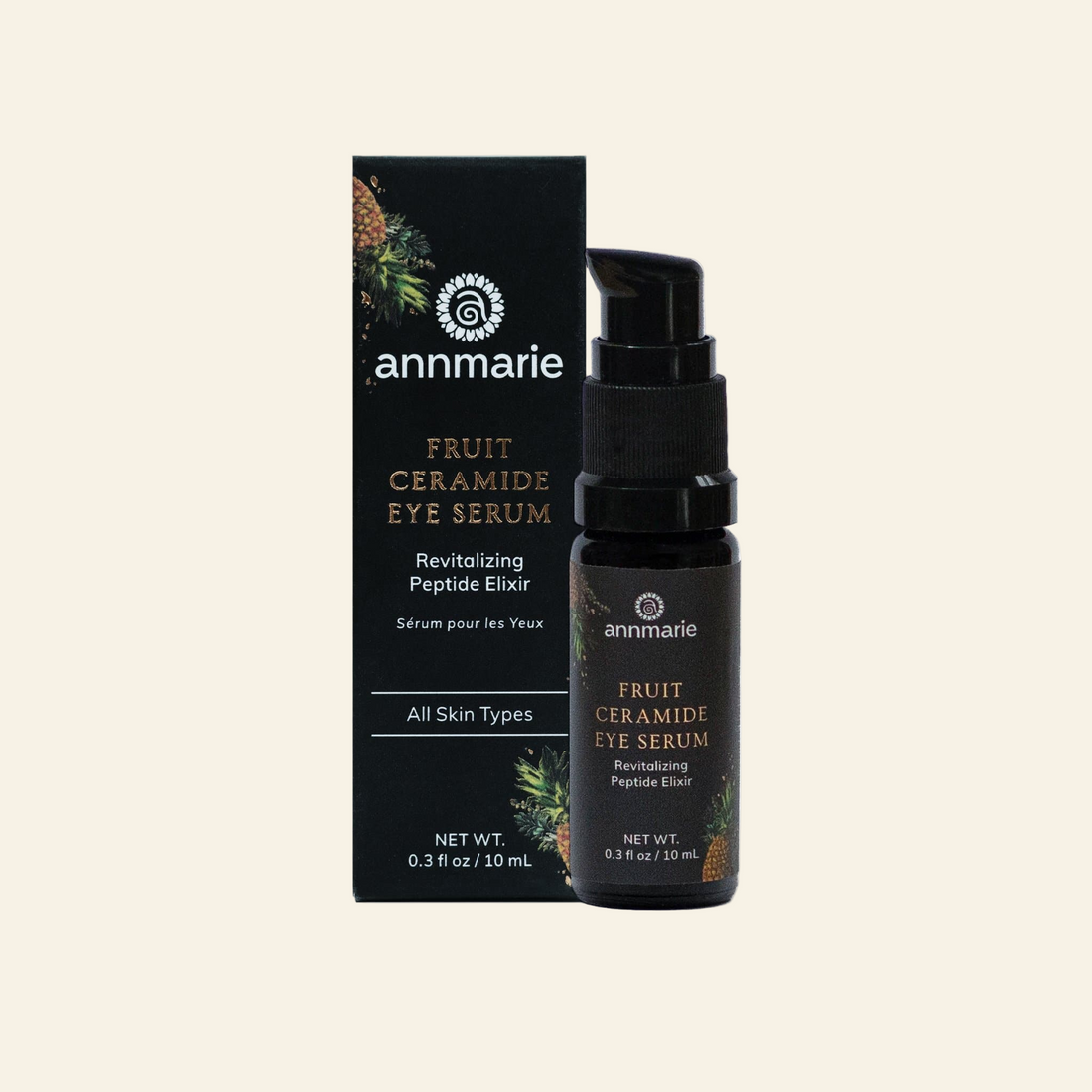 Annmarie Fruit Ceramide Eye Serum with packaging on a white background