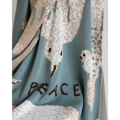 Biquette Throw Blanket Peace Throw Blanket