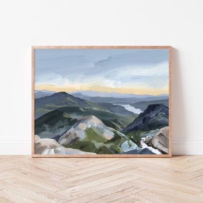 "Peaks and Valleys II" Art Print