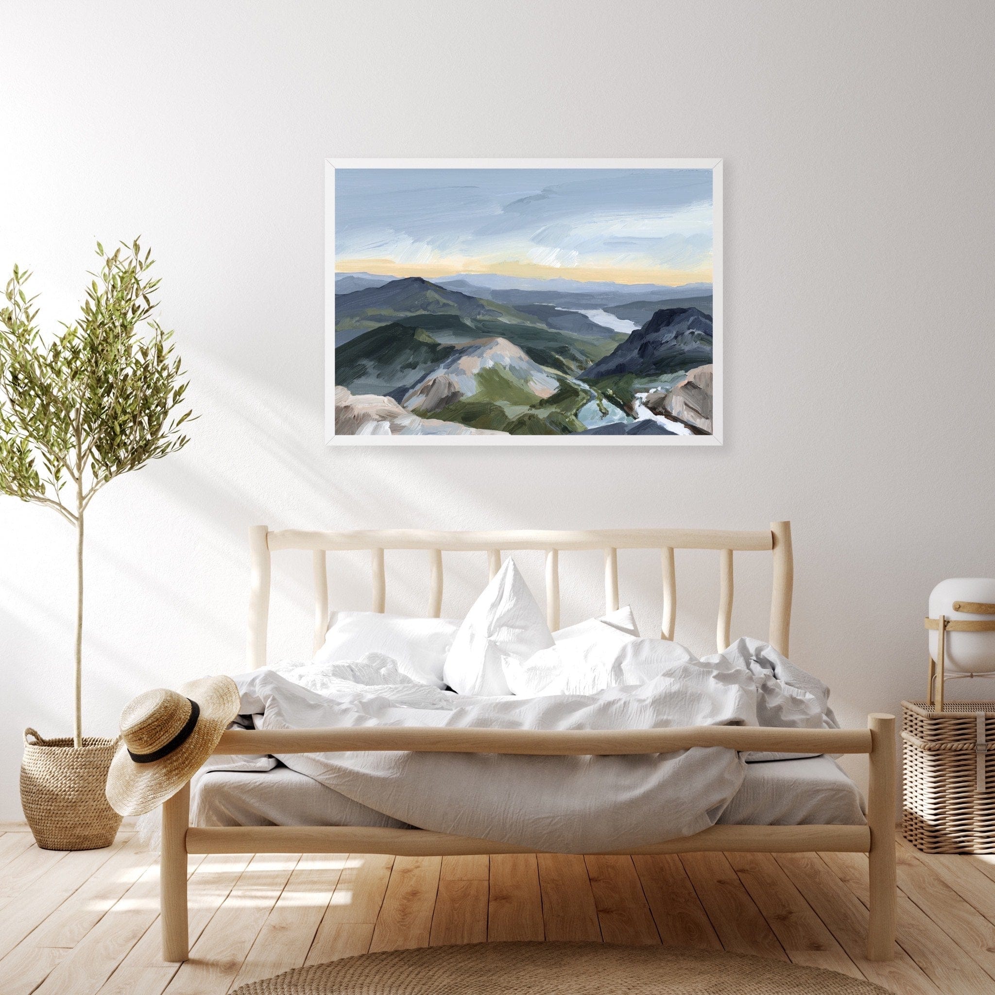 Katie Garrison Art Print "Peaks and Valleys II" Art Print