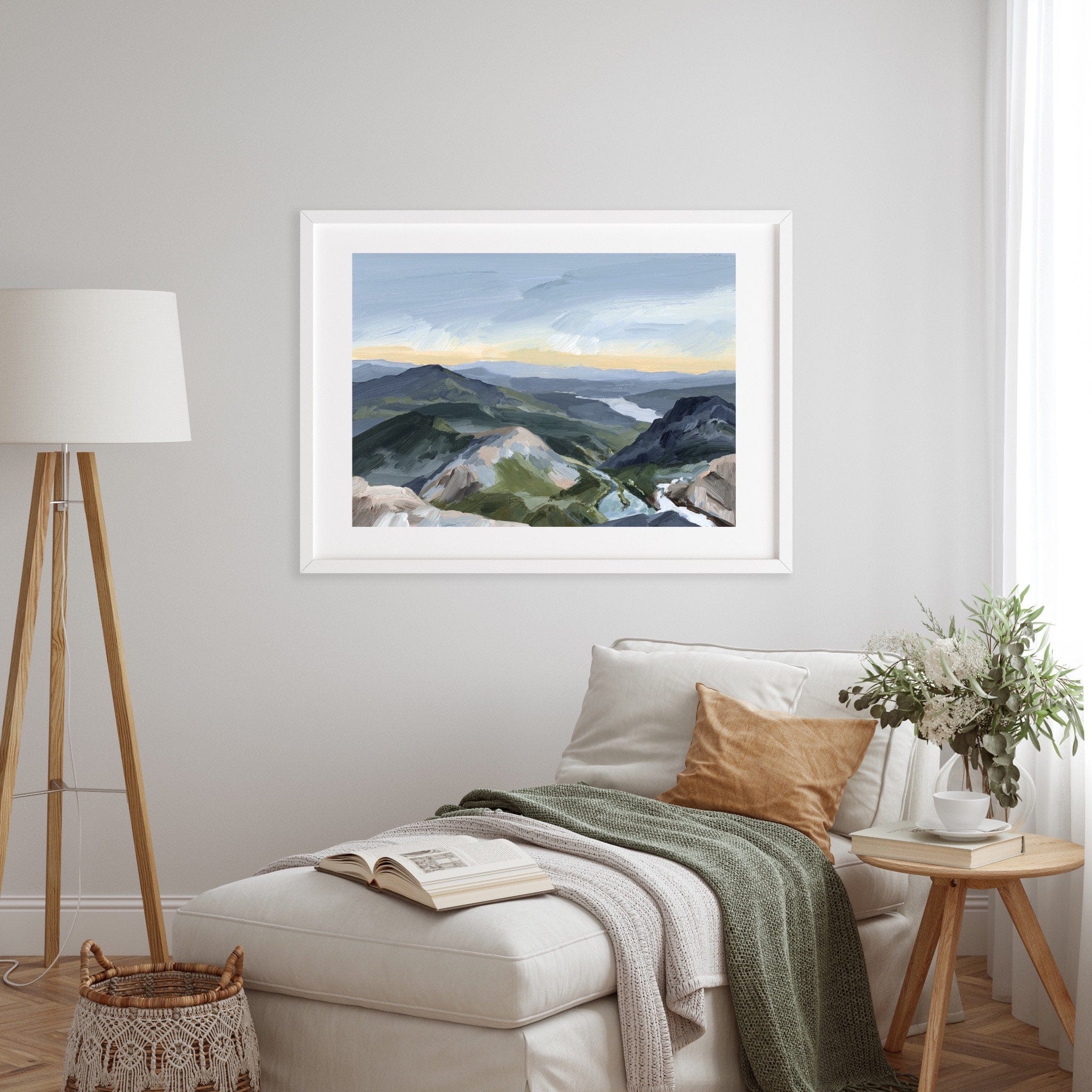 Katie Garrison Art Print "Peaks and Valleys II" Art Print
