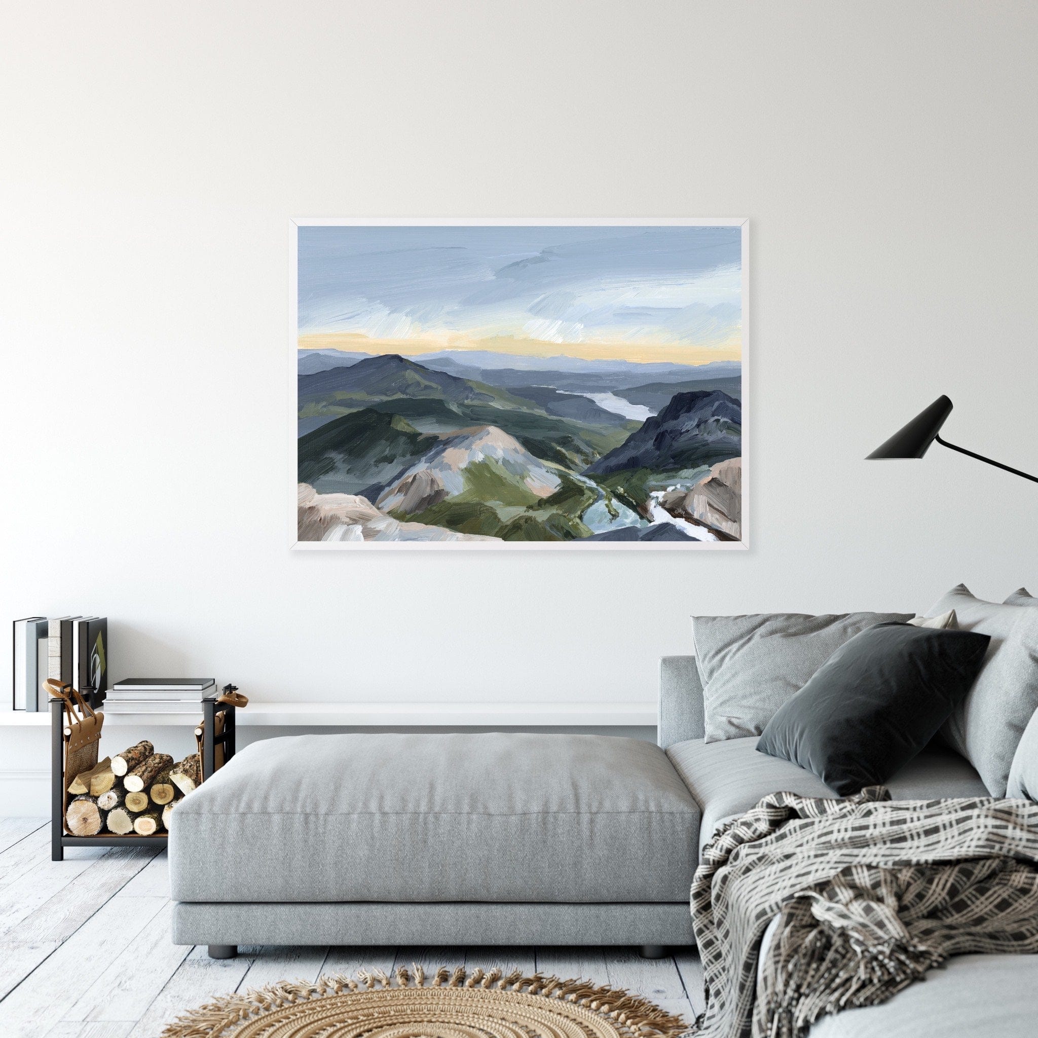 Katie Garrison Art Print "Peaks and Valleys II" Art Print