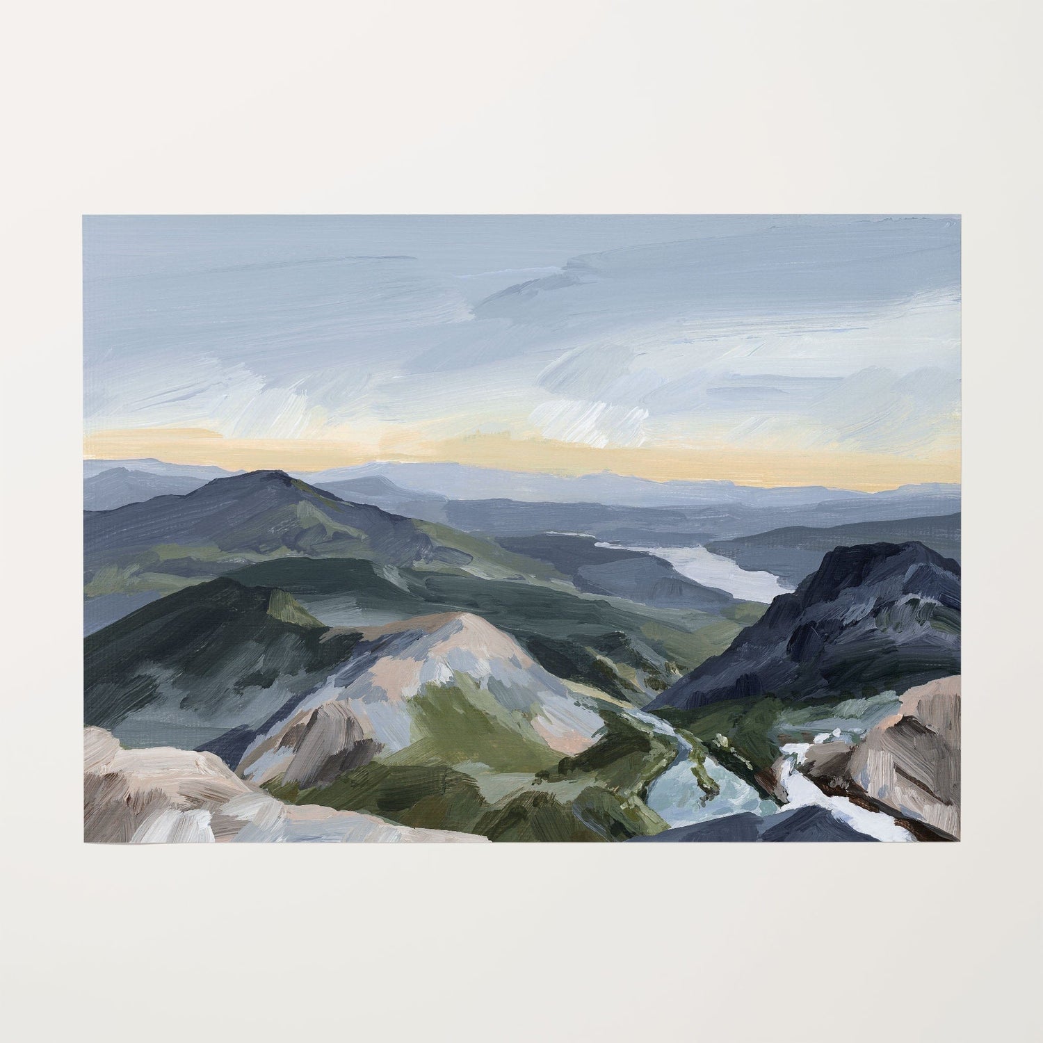 "Peaks and Valleys II" Art Print