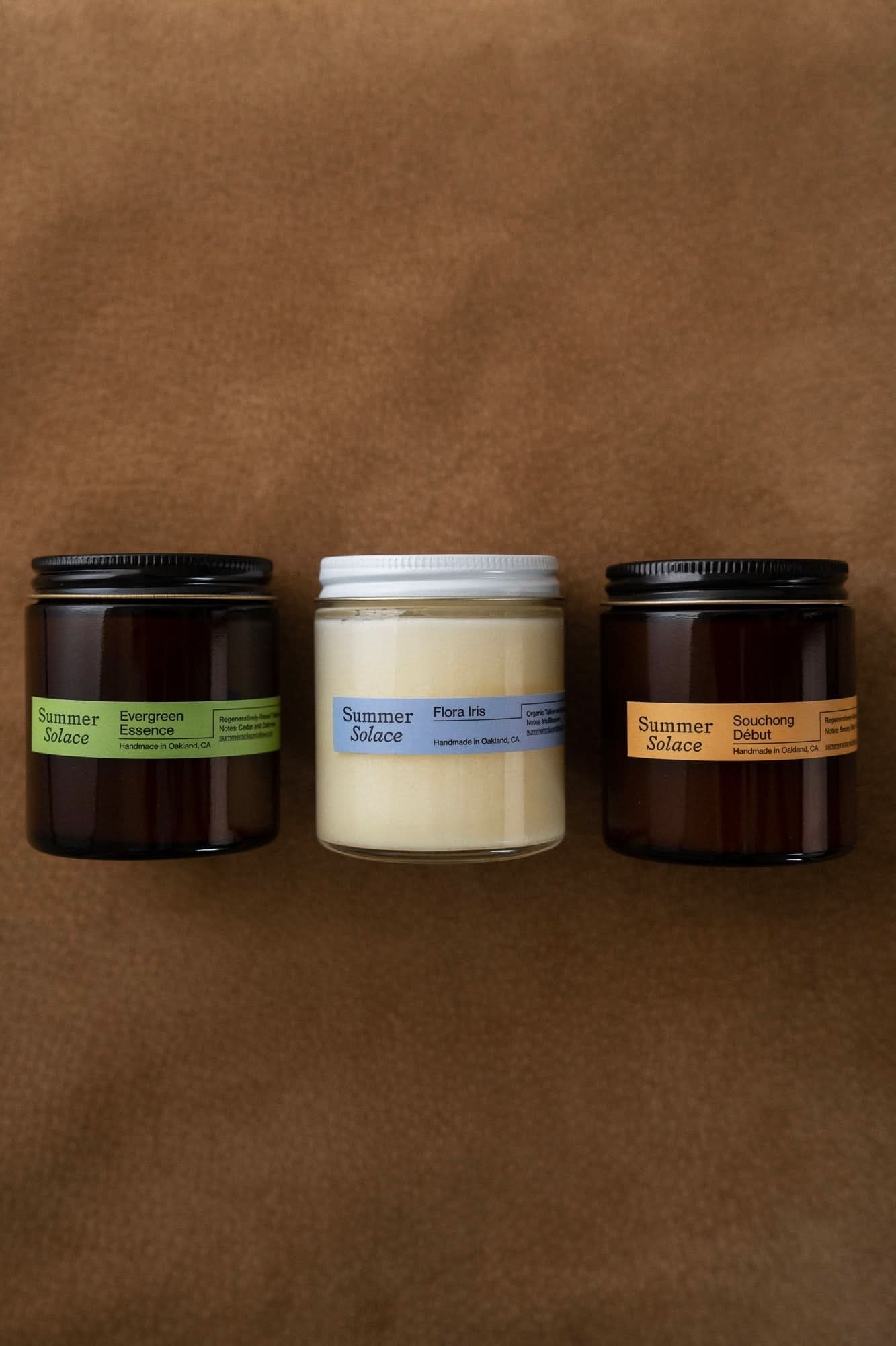 Summer Solace Tallow Gift Sets Tallow Candle Trio – Travel Set | Core Collection