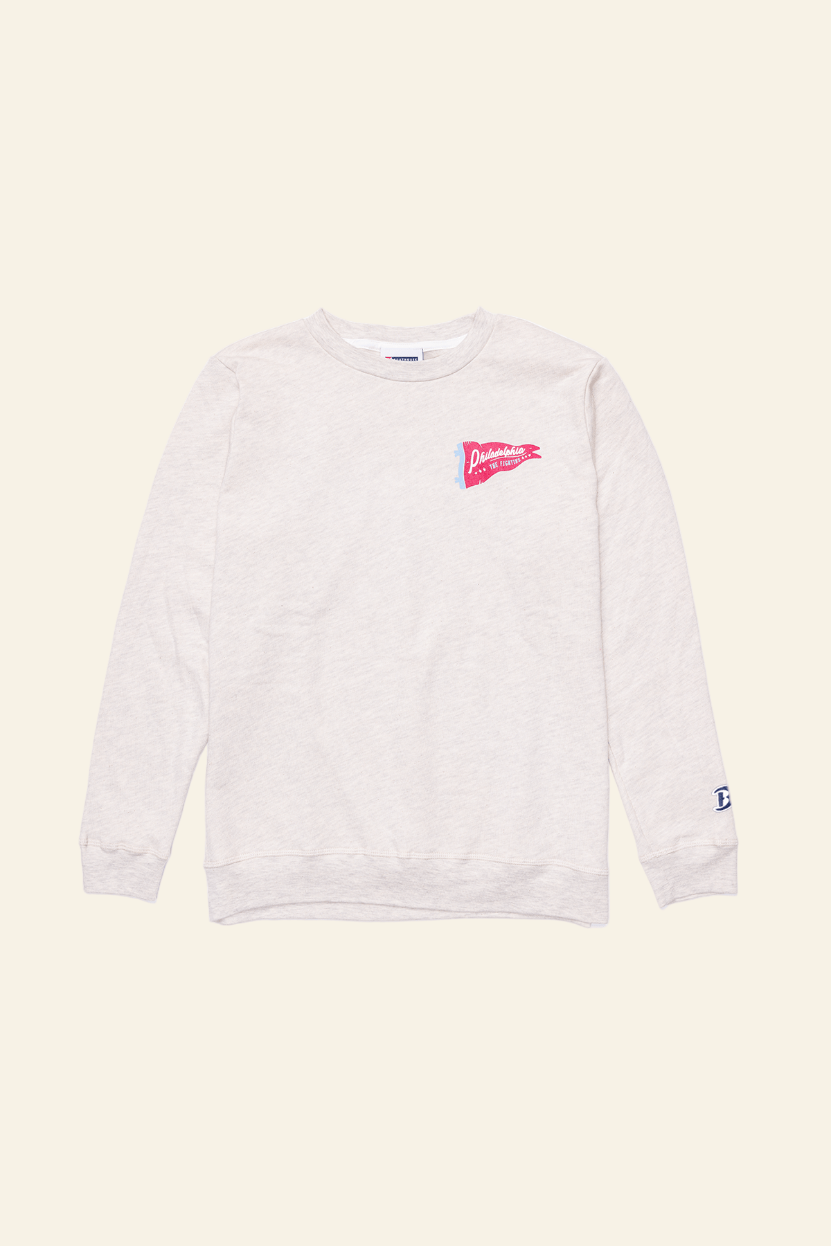 Boathouse unisex crew neck sweatshirt Oatmeal / X-Small Boathouse Phils Banner Crew Oatmeal