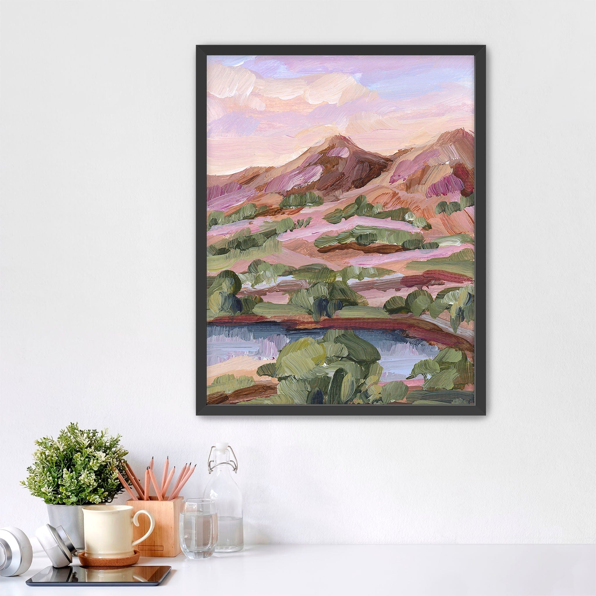 Katie Garrison Art Print Paper Print / 5x7 in / Black Frame "Phoenix Sunset" Art Print