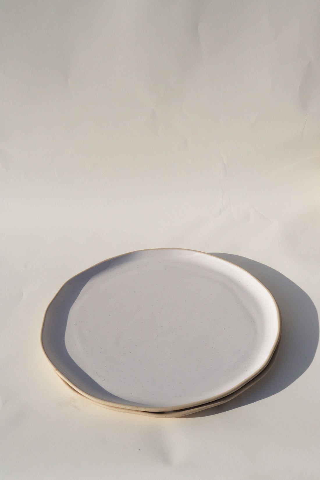 Glazed Garage Ceramics serveware Pier Platter | White Speckle