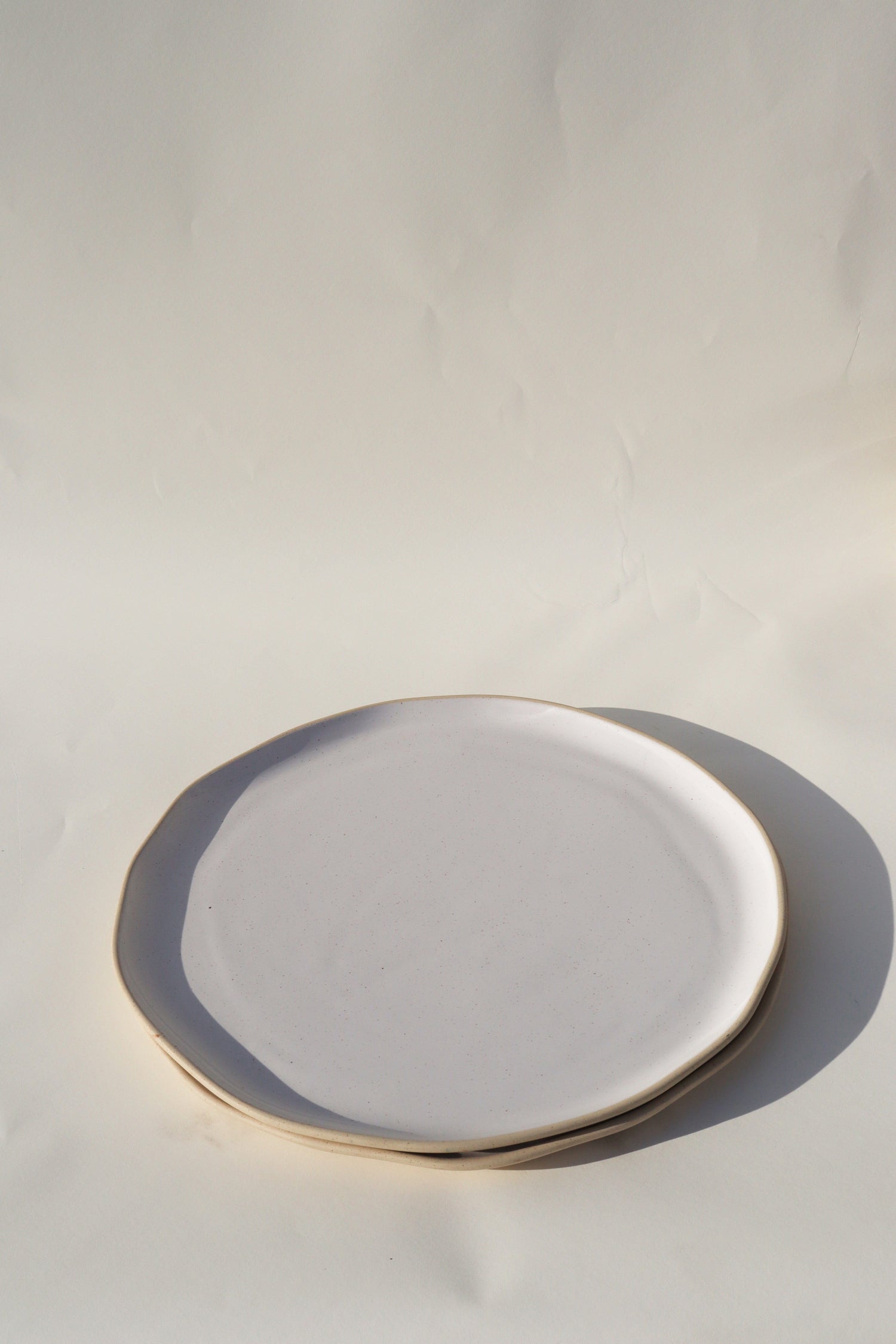 Glazed Garage Ceramics serveware Pier Platter | White Speckle