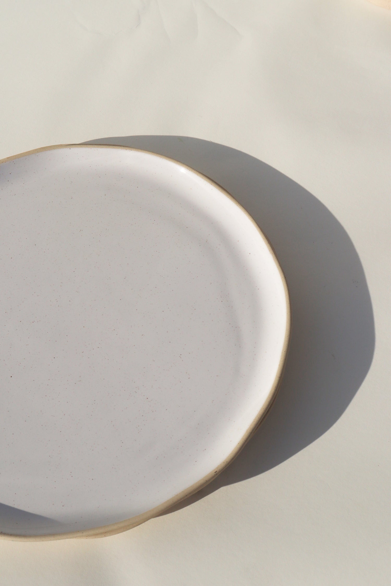 Glazed Garage Ceramics serveware Pier Platter | White Speckle
