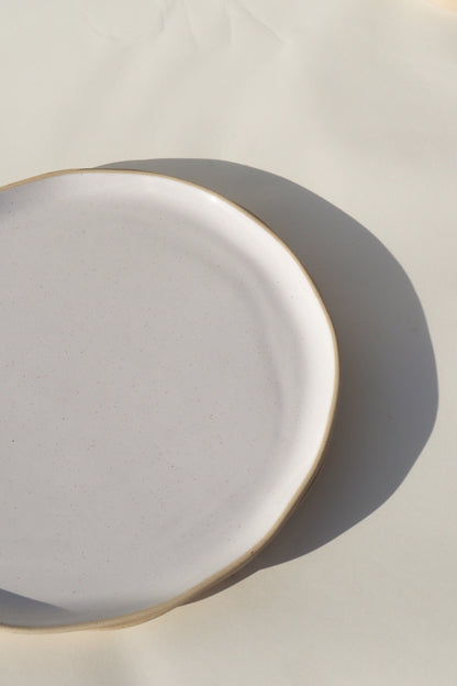Glazed Garage Ceramics serveware Pier Platter | White Speckle