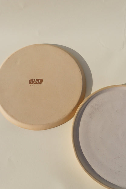 Glazed Garage Ceramics serveware Pier Platter | White Speckle