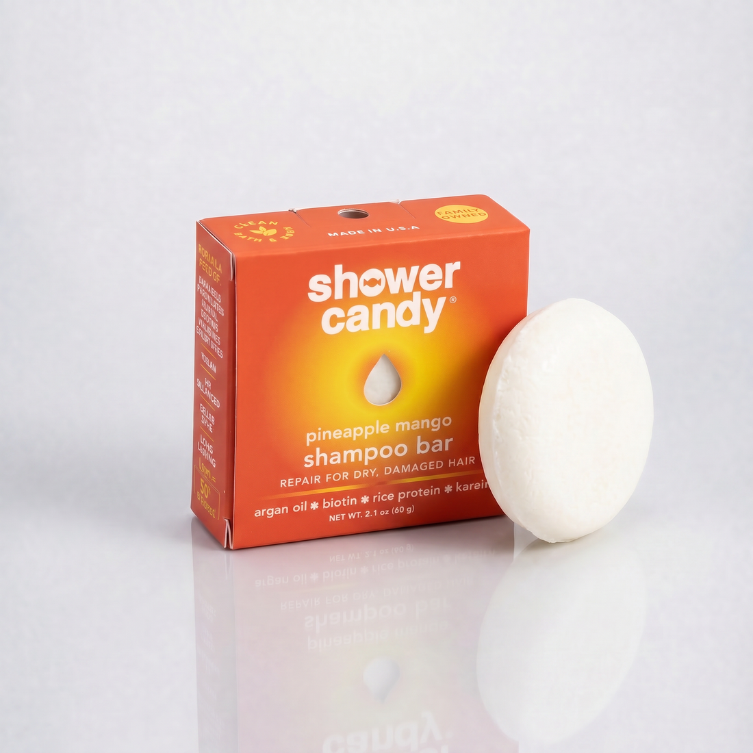 Pineapple Mango Shampoo Bar | Shower Candy – Repair for Dry, Damaged Hair