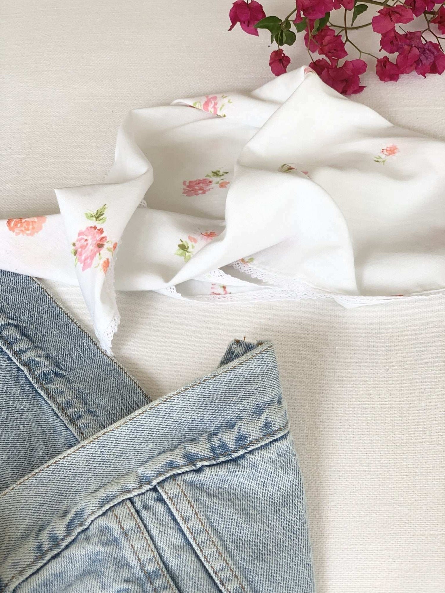 Penelope Pink &amp; Orange Floral Bandana