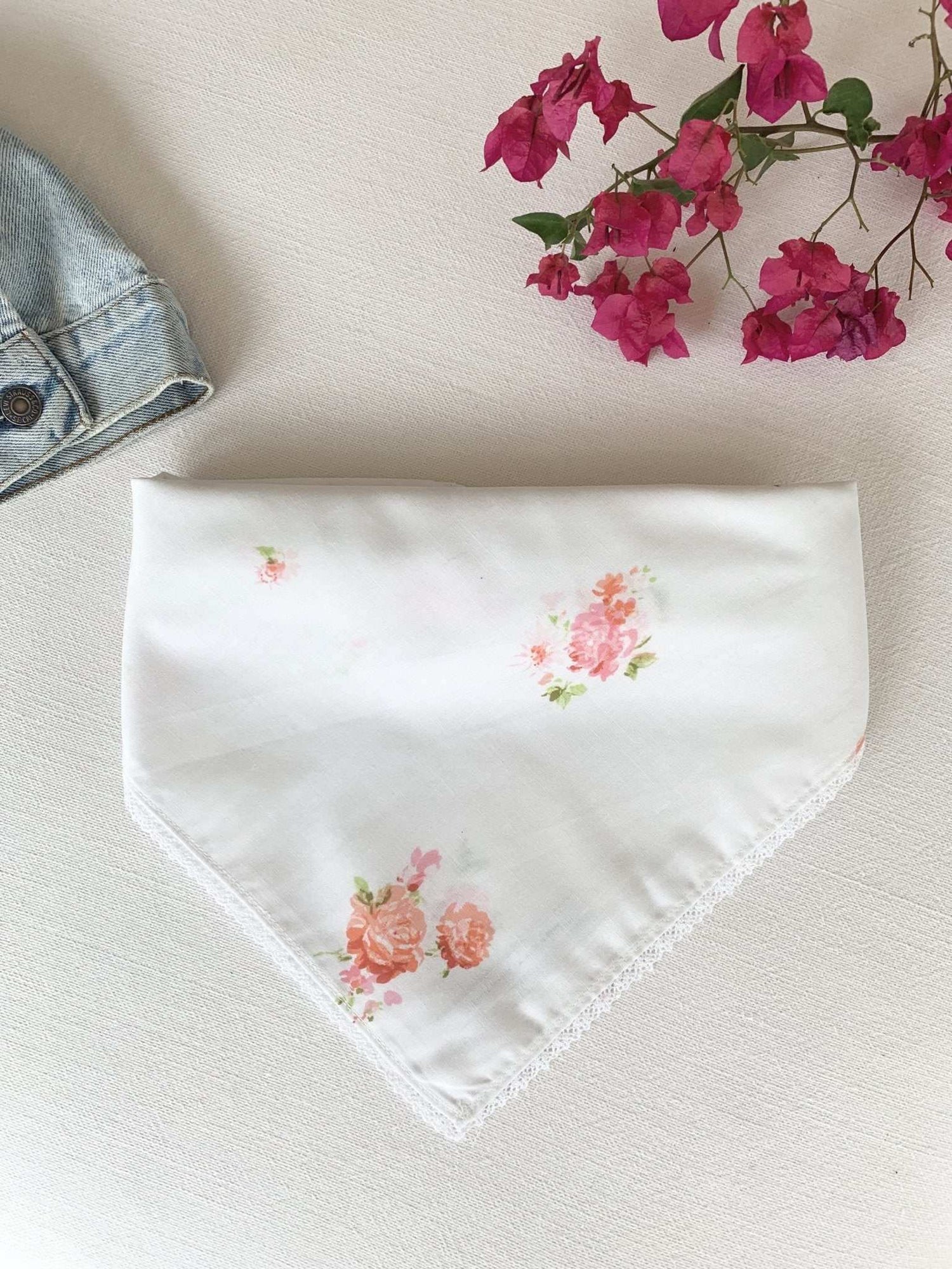 Penelope Pink &amp; Orange Floral Bandana