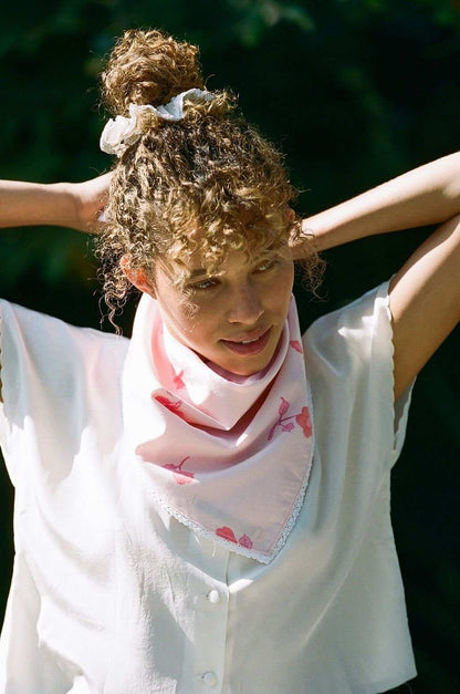 Penelope Pink Floral Bandana