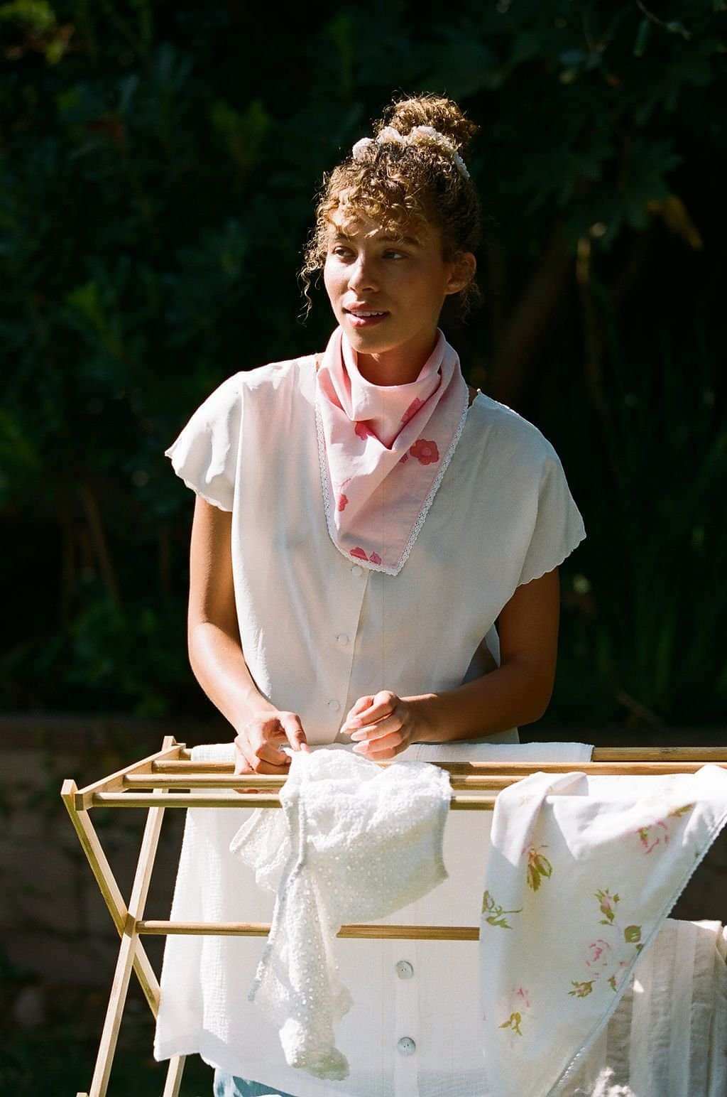Penelope Pink Floral Bandana