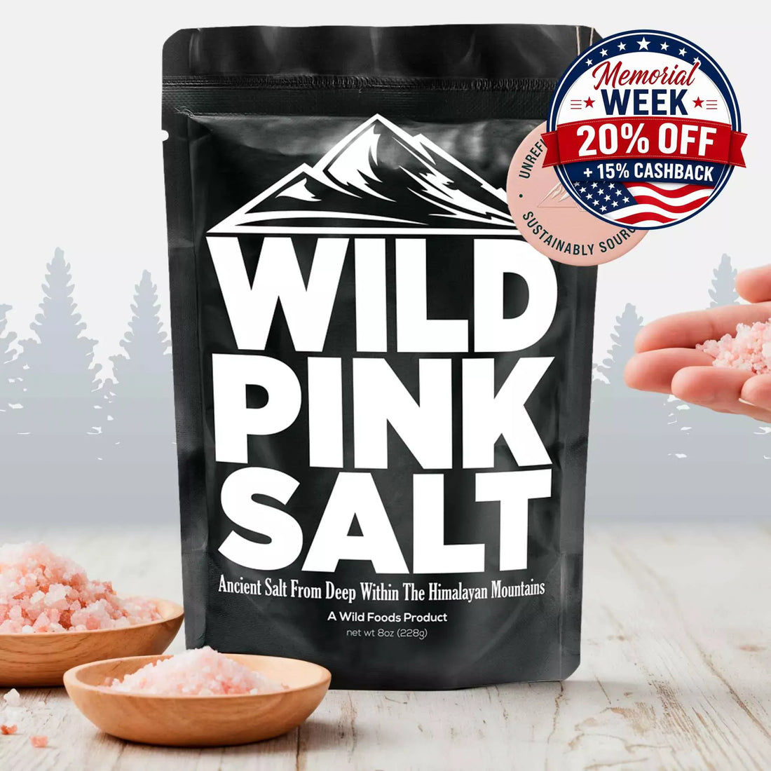Wild Foods Salt Himalayan Pink Salt – Mineral-Rich Gourmet Salt for Flavor &amp; Health