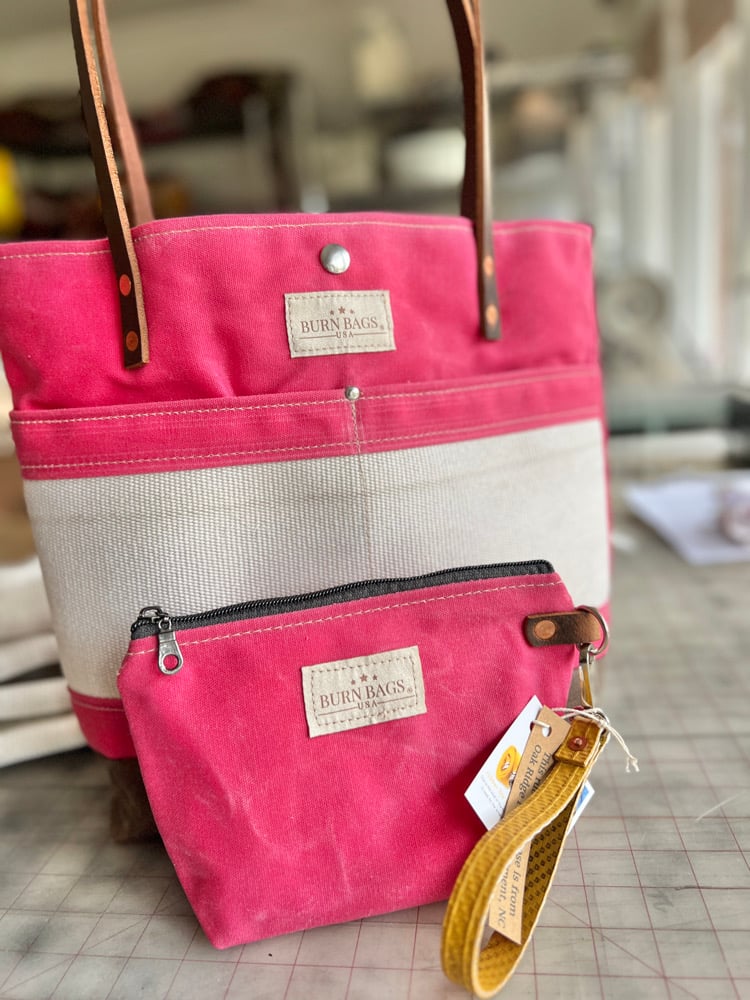 Peony Pink Classic Burn Bag