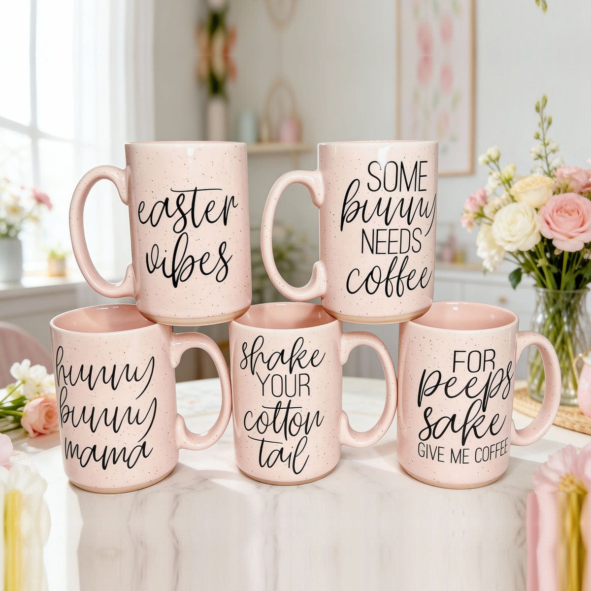 Gia Roma Coffee Mug, Easter Vibes Mug | Spring Coffee Mug 16oz