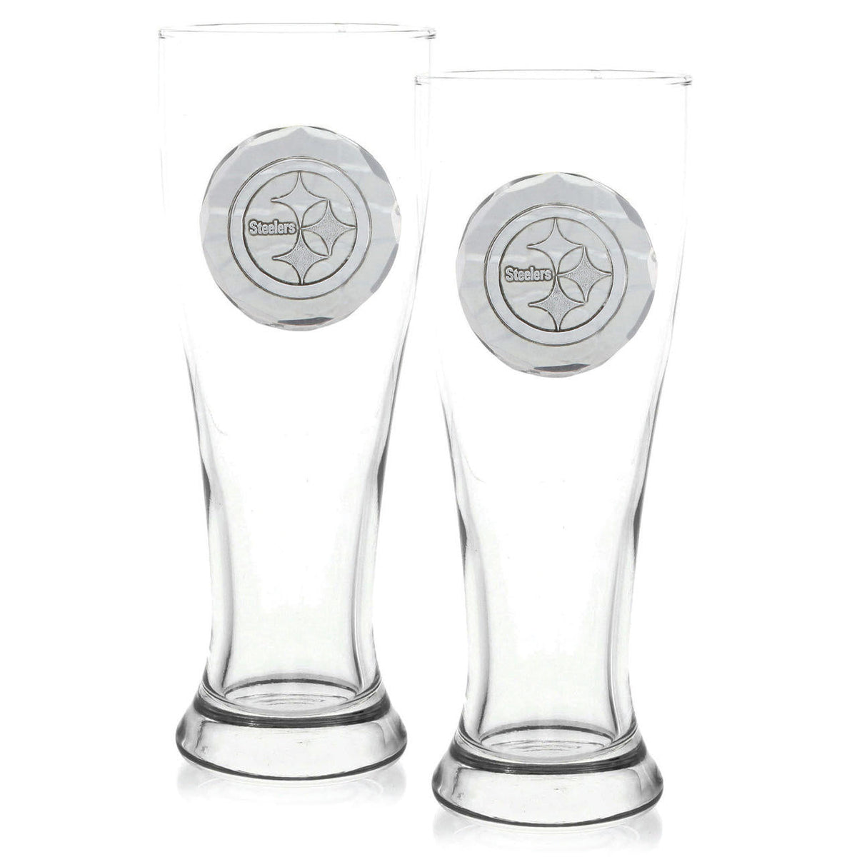 Pittsburgh Steelers 2-Piece Pilsner Glass Set (Aluminum)