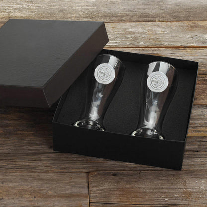 Pittsburgh Steelers 2-Piece Pilsner Glass Set (Aluminum)