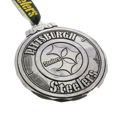 Pittsburgh Steelers Classic Round Ornament (Aluminum)