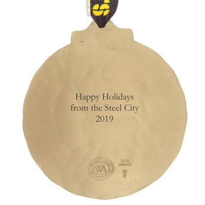 Pittsburgh Steelers Classic Round Ornament (Bronze)