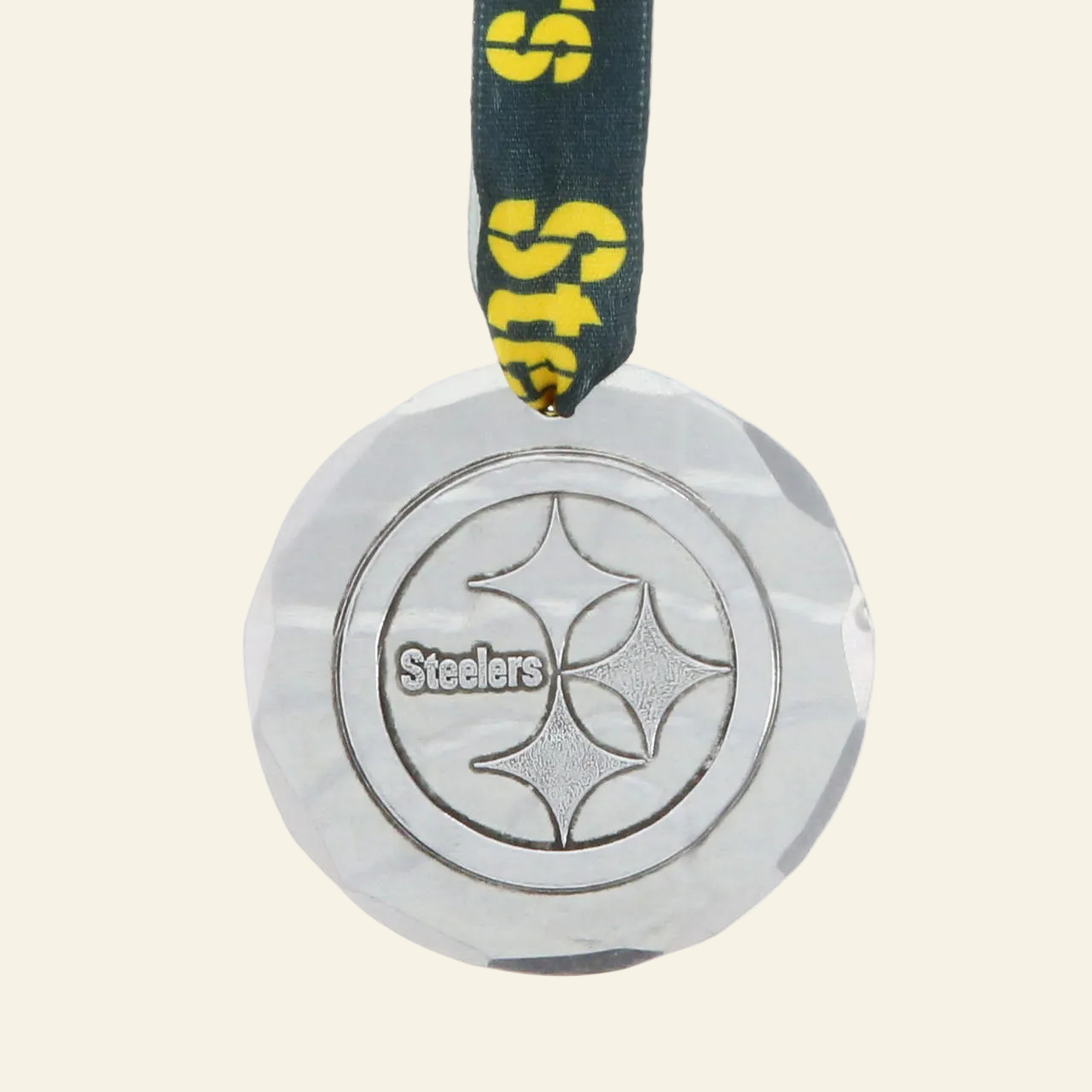 Pittsburgh Steelers Small Round Ornament (Aluminum)