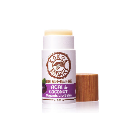 Acai and Coconut - Vegan Organic Lip Balm .25 oz