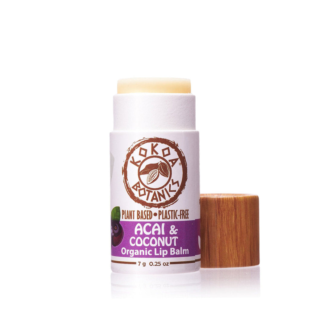 Acai and Coconut - Vegan Organic Lip Balm .25 oz